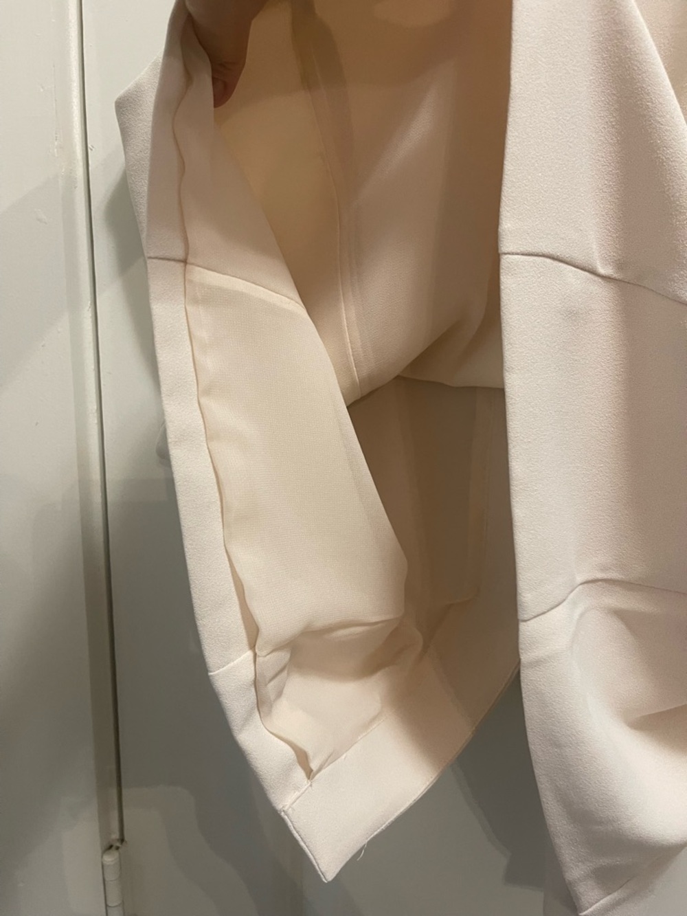 LOFT Soft Ivory Button-Front Shell - Picture 4 of 5
